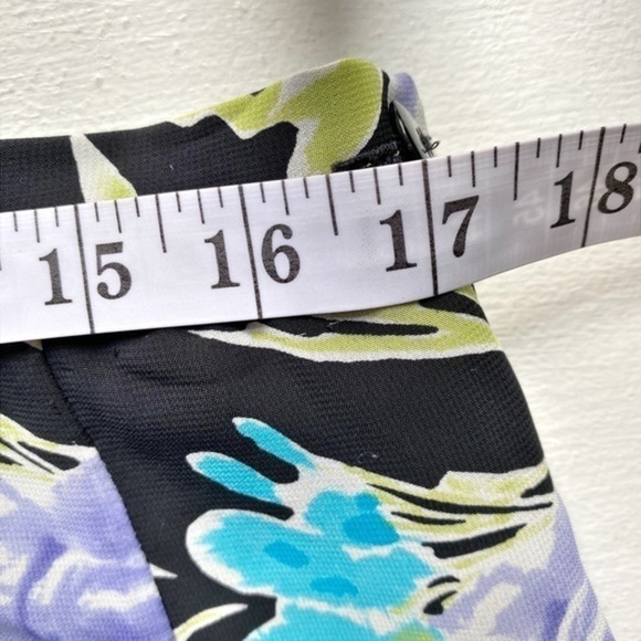 Coldwater Creek Vintage Purple‎ Floral Midi Flowy Skirt - Picture 7 of 10